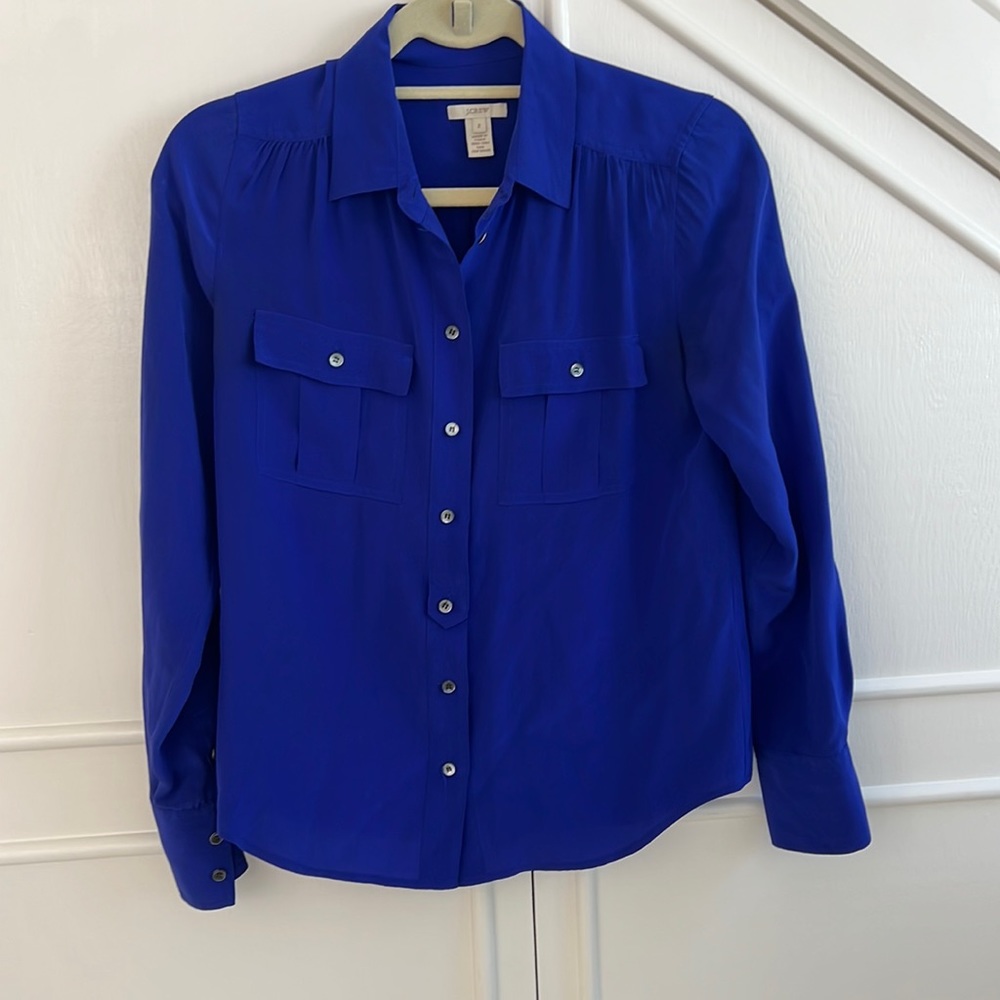 J. Crew 100% silk blouse